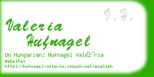 valeria hufnagel business card